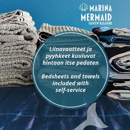 Marina Mermaid Seaview Hiekkasaerkaet - Uusi Merinaekoealahuoneisto, Sisaeltaeae Liinavaatteet Калайоки